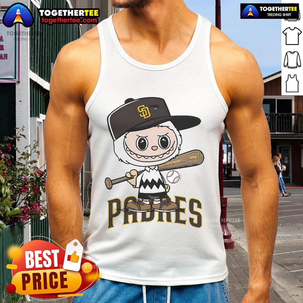 Good Labubu Charlie Brown San Diego Padres tank top featuring vibrant graphics and a stylish design for fans.