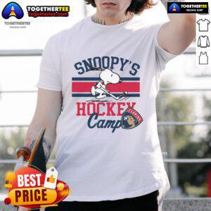 Good Snoopy Florida Panthers t-shirt from Snoopy's Camp Snoopy, featuring NHL teams design for fans and collectors.