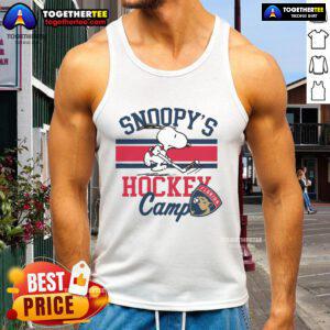 Good Snoopy Florida Panthers Camp Snoopy NHL All Teams tank top featuring Snoopy in vibrant team colors.