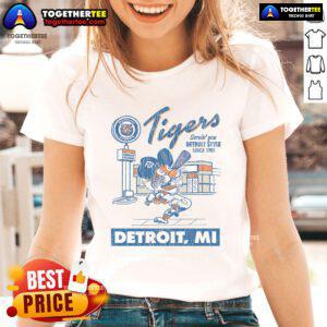 Nice Detroit Tigers Deli serving Detroit-style cuisine since 1901 on a stylish ladies tee in vibrant colors.