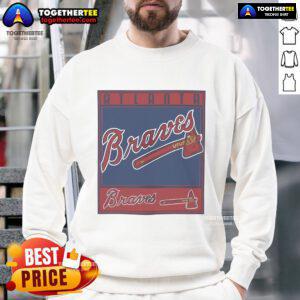Vintage 1997 Atlanta Braves sweatshirt featuring Nice Pro Player logo, perfect for baseball fans and retro apparel collectors.