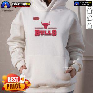 Nice red Chicago Bulls fan banner hoodie featuring the team's logo and vibrant colors, perfect for game day.