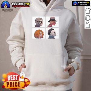 Cozy Nice Slasher Days hoodie featuring a stylish design, perfect for fans of horror-themed apparel and casual wear.