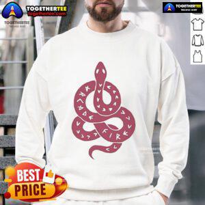 Official Arcade Fire 'If You Feel Strange, It's Probably Good' sweatshirt design featuring bold graphics and vibrant colors.