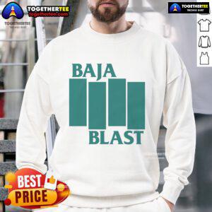 Official Baja Flag Sweatshirt featuring vibrant colors and a cozy design, perfect for Baja enthusiasts and casual wear.