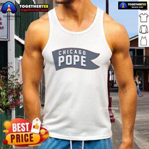 Official Chicago Pope XIV tank top featuring vibrant colors and design, perfect for fans and collectors of unique apparel.