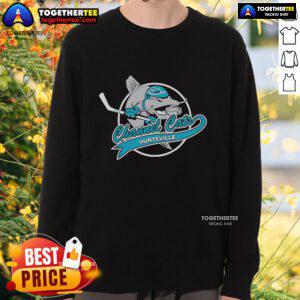 Official Huntsville Channel Cats sweatshirt featuring team logo and colors, perfect for fans and casual wear.