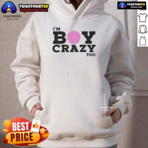 Kesha hoodie featuring 'I'm Boy Crazy Too' design, perfect for fans of Kesha and stylish streetwear.