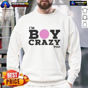 Alt Text: Official Im Boy Crazy Too Kesha Sweatshirt featuring bold graphics and vibrant colors, perfect for Kesha fans.