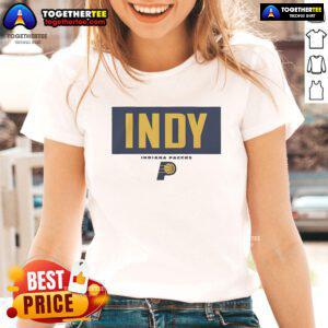 Official Indiana Pacers Crossbar Ladies Tee featuring team colors and logo, perfect for female fans and casual wear.
