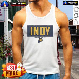 Official Indiana Pacers Crossbar Tank Top featuring team colors and logo, perfect for fans and summer wear.