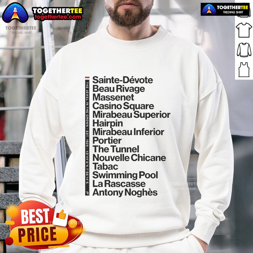 Alt Text: Official Jewel In The Crown Iconic Corners Sweatshirt featuring vibrant design and comfortable fit for stylish casual wear.