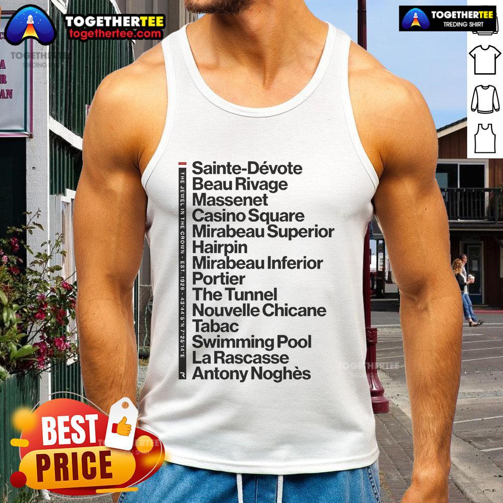 Official Jewel In The Crown Iconic Corners Tank Top featuring a stylish design, perfect for summer fashion.