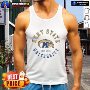 Vintage Kent State Golden Flashes Circle Tank Top showcasing team spirit and classic style for fans and collectors.