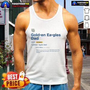 Marquette Golden Eagles Dad Definition Tank Top, showcasing a stylish design for proud dads and fans of the team.