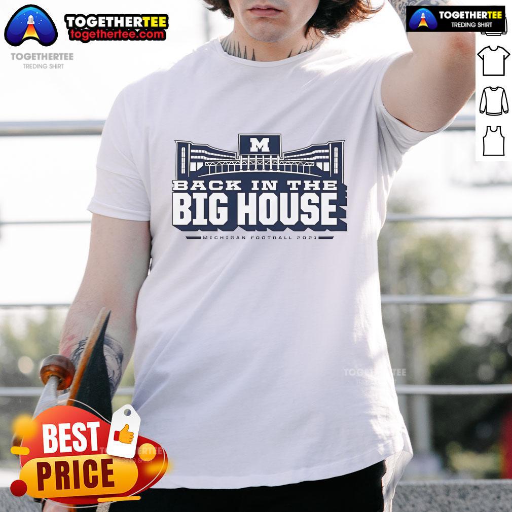 Official Michigan 2021 Throwback Season Winning Streak T-Shirt featuring bold team colors and retro design.