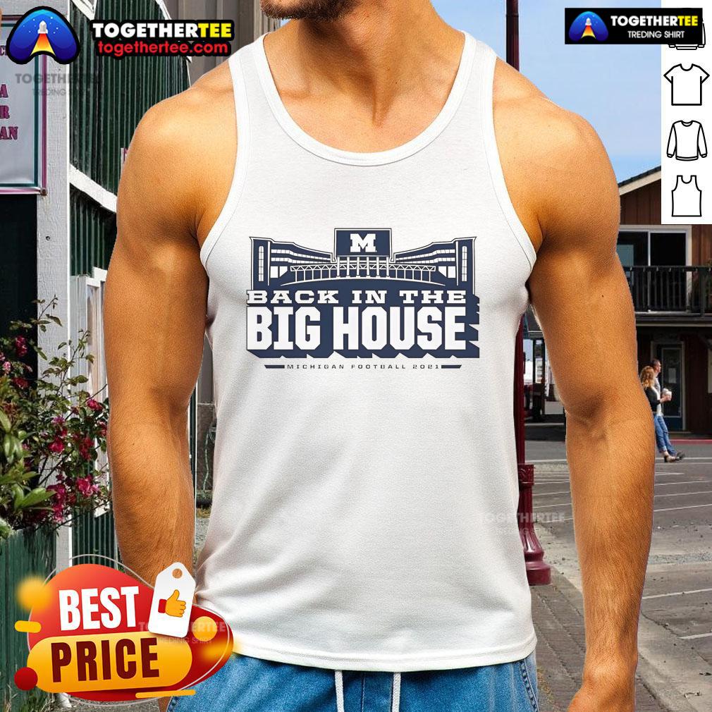 Official Michigan 2021 Throwback Season Winning Streak Tank Top showcasing team pride and vintage sports style.