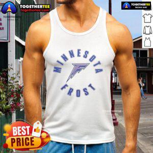 Official Minnesota Frost 2025 special logo tank top featuring a unique design for fans and supporters.