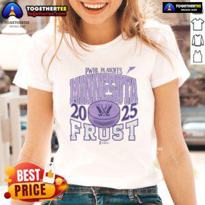 Official Minnesota Frost Adult Stadium Essentials Tee for playoffs, featuring a stylish urban design for ladies.