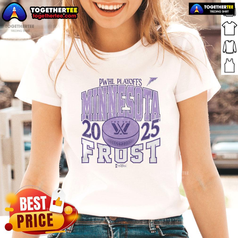 Official Minnesota Frost Adult Stadium Essentials Tee for playoffs, featuring a stylish urban design for ladies.