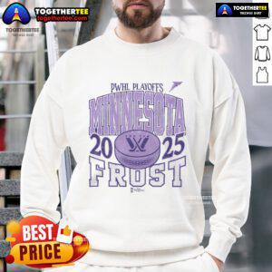 Official Minnesota Frost Adult Stadium Essentials Playoffs Urban Sweatshirt in navy blue, perfect for game day.