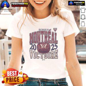 Official Montreal Victoire Adult Stadium Essentials Playoffs Urban Ladies Tee in vibrant colors for game day style.