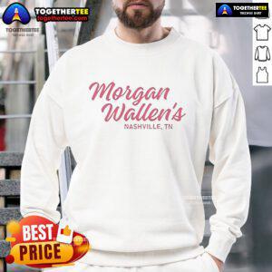 Official Morgan Wallen's Nashville, TN sweatshirt featuring a stylish design and vibrant colors for fans.