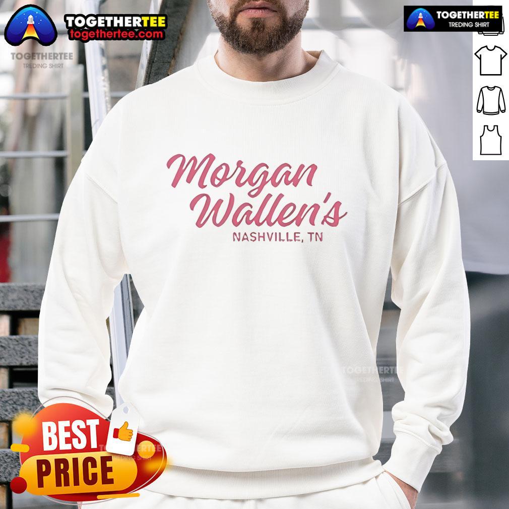 Official Morgan Wallen's Nashville, TN sweatshirt featuring a stylish design and vibrant colors for fans.