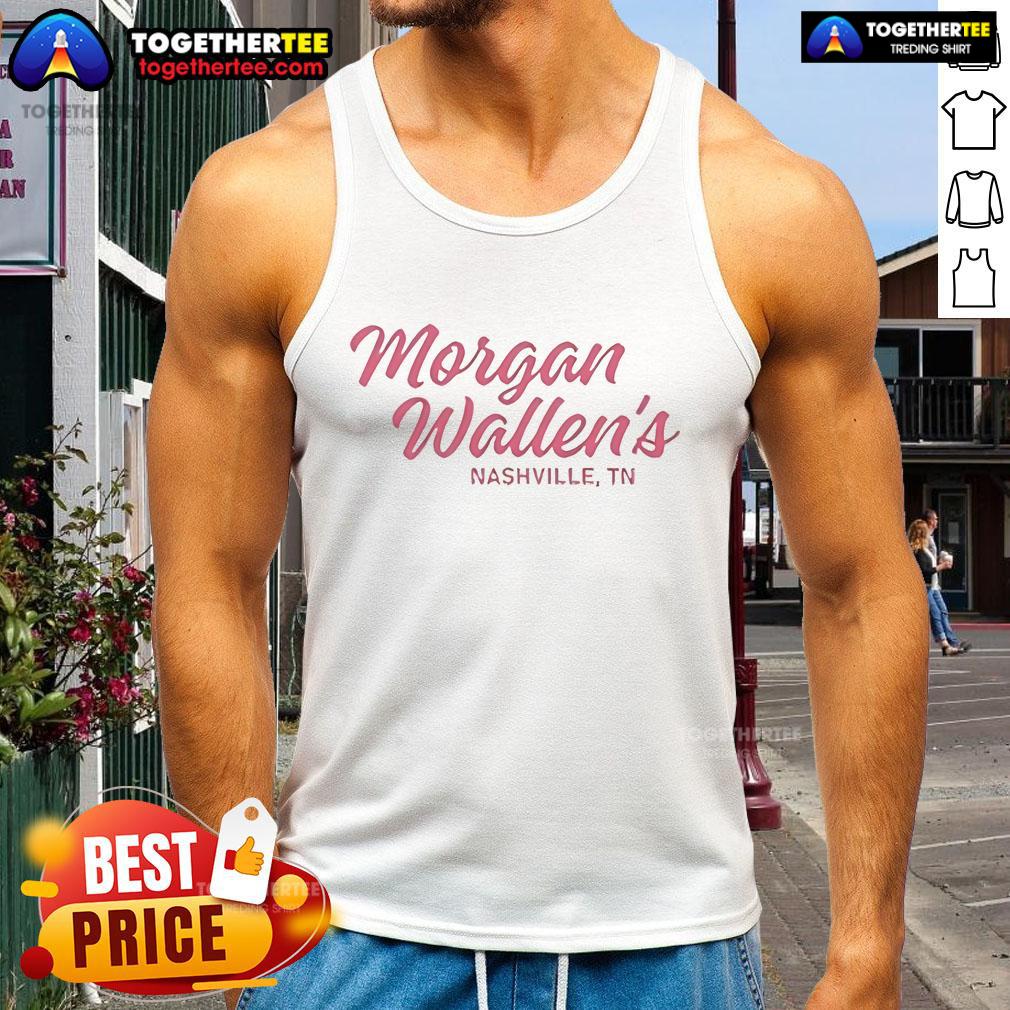 Official Morgan Wallen's Nashville TN tank top featuring a stylish design, perfect for fans and summer wear.