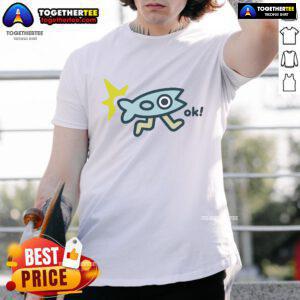 Alt Text: Official Oksuperday Fish Legs T-Shirt featuring vibrant fish leg graphics on a stylish cotton tee for casual wear.
