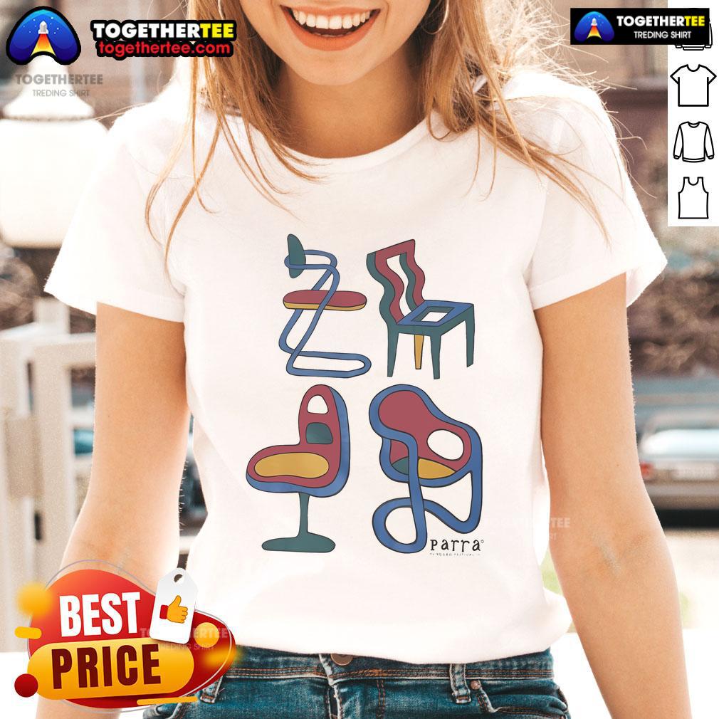 Official Parra Unreasonable Chairs Ladies Tee featuring a stylish design, perfect for casual wear and Parra fans.