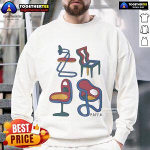 Official Parra Unreasonable Chairs Sweatshirt in vibrant colors, showcasing unique design and stylish fit for casual wear.