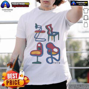Alt Text: Official Parra Unreasonable Chairs T-Shirt featuring unique graphic design and vibrant colors for streetwear enthusiasts.