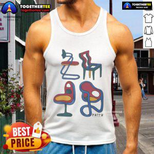 Alt Text: Official Parra Unreasonable Chairs Tank Top in vibrant colors, perfect for summer casual wear and stylish comfort.