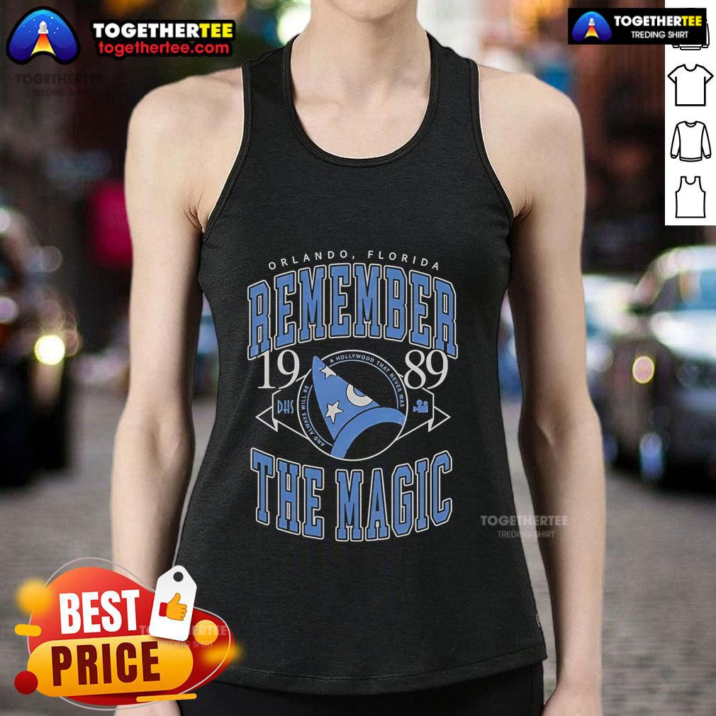 Official Remember The Magic Studios variant tank top featuring vibrant design and comfortable fit for fans and collectors.