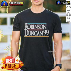 Official Robinson Duncan 99 T-Shirt featuring vibrant graphics and a comfortable fit, perfect for fans and collectors.