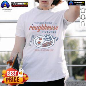 Official Rough House Breakfast Sampler T-Shirt featuring a vibrant design and comfortable fit for casual wear.
