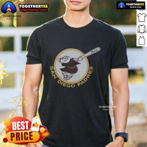Official San Diego Padres '69 T-Shirt featuring vintage design and team logo, perfect for baseball fans and collectors.