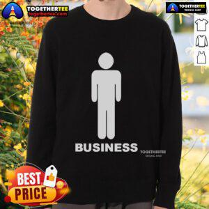 Official Snarp standing in a business sweatshirt, showcasing a stylish and professional look for casual wear.