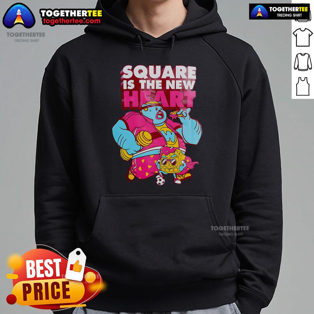 Official Square Is The New Heart Hoodie in stylish design, perfect for casual wear and fashion enthusiasts.