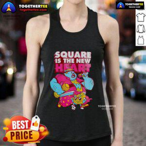 Official Square Is The New Heart Tank Top featuring a stylish design perfect for casual wear and summer outfits.
