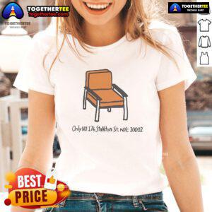 Official Stanton Chair NU-176 in NYC, stylish summer 2025 ladies tee design featuring vibrant colors.