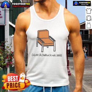 Alt Text: Official Stanton Chair Only NU-176 tank top design for Summer 2025, featuring a stylish NYC theme.