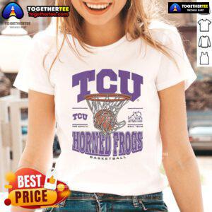 Official TCU Horned Frogs Game Time Ladies Tee in purple, perfect for showing team spirit at games and events.