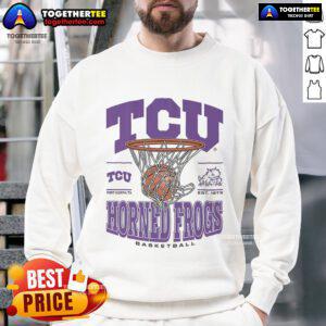 Official TCU Horned Frogs Game Time Sweatshirt in purple, perfect for showing team spirit at games and events.