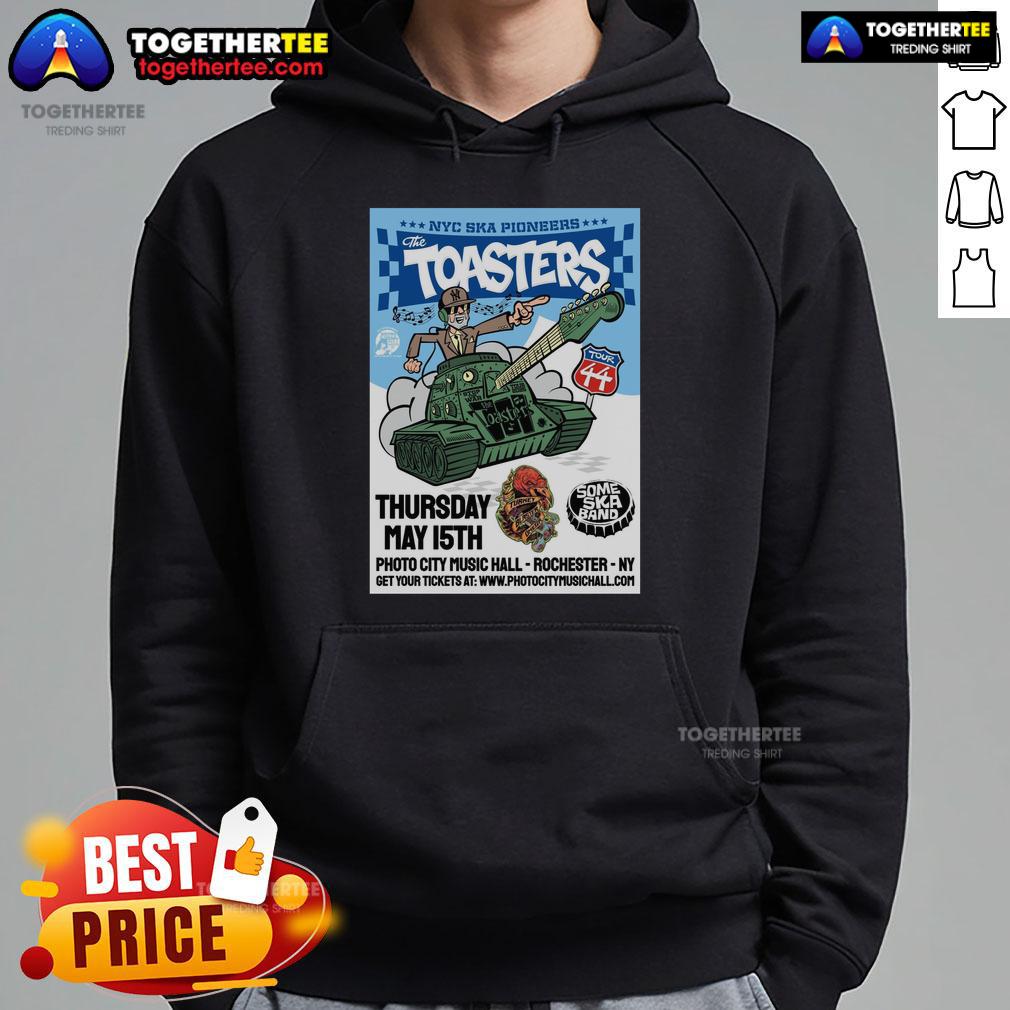 Official The Toasters NY Ska Pioneers Show Hoodie, May 15, 2025, featuring vibrant graphics and iconic band logo.