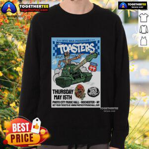 Official The Toasters NY Ska Pioneers Show May 15 2025 sweatshirt featuring vibrant graphic design and bold colors.
