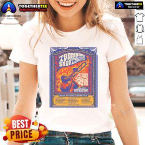 Official Troy Andrews Might Not Make It Home Tour 2025 ladies tee showcasing stylish design and vibrant colors.