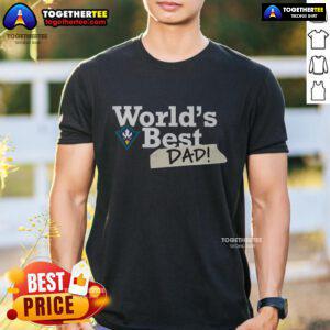 Alt Text: Official UNC Wilmington Seahawks World's Best Dad T-Shirt in blue, perfect gift for proud Seahawk dads.