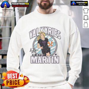 Official Valkyries Kate Martin Signature Sweatshirt featuring a stylish design and premium fabric for fans.